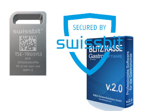 SWISSBIT USB TSE mit Blitz!Kasse® - SupportPaket Plus