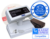 Epson DM110 Kundendisplay Kundenanzeige RS232  Weiss-Grau