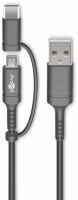 USB 2.0 Typ C/B Universal - Anschlusskabel , 1 m, schwarz...