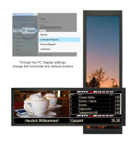 7,9" IPS - Ultra-HD Bar-Type Digital Signage-Display  für Regalwerbung oder als Kundendisplay im Einzelhandel