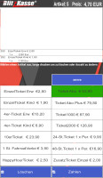Blitz!Kasse Ticket Verkauf  Software für Android