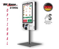 15" TSE Kassensystem für Handel, Kiosk, Laden mit Multimedia-Werbung BlitzKasse Handel