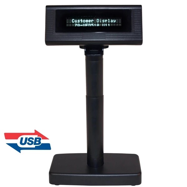 2 Line Customer Display-USB VFD510 VFD Kundendisplay - Kundenanzeige 2 x 20